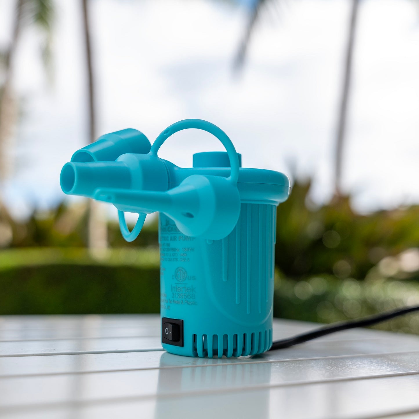 Electric Air Pump 4 Blue PoolCandy