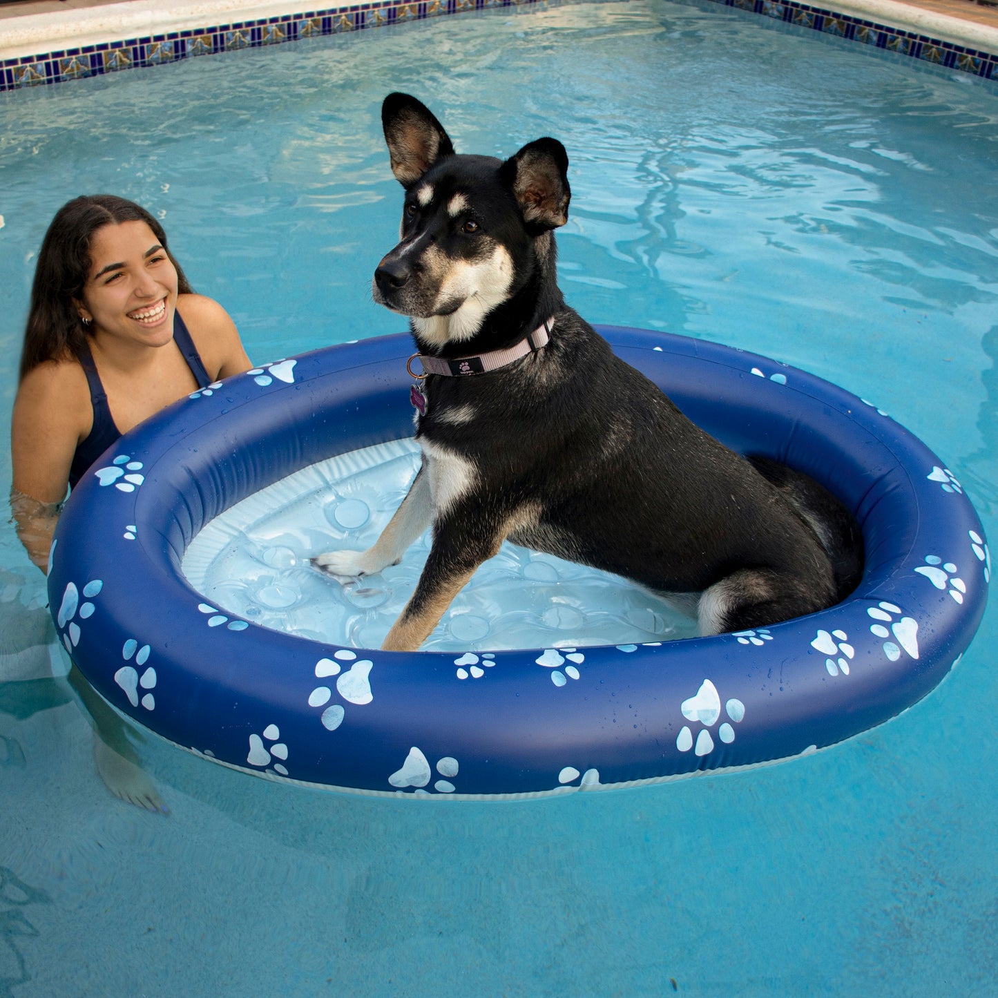 Inflatable Dog Pool Float Large Size