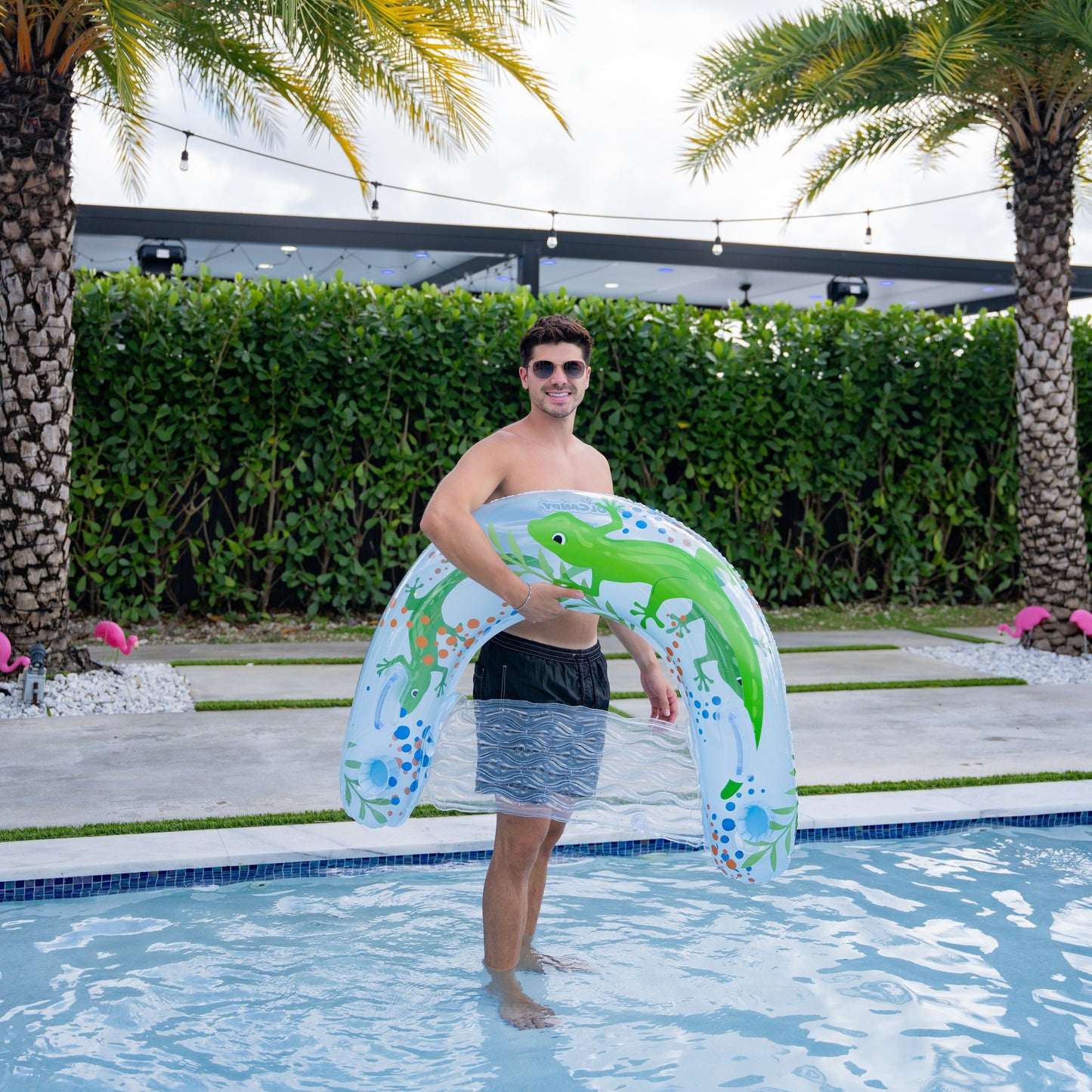 Poolcandy Gecko 42" Inflatable Sun Chair
