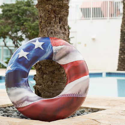 Inflatable American Flag Pool Tube Stars & Stripes 36 Inch