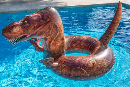 PoolCandy T-Rex Dinosaur Pool Float – Jumbo 48” RealPrint® Edition – The Ultimate Apex Float