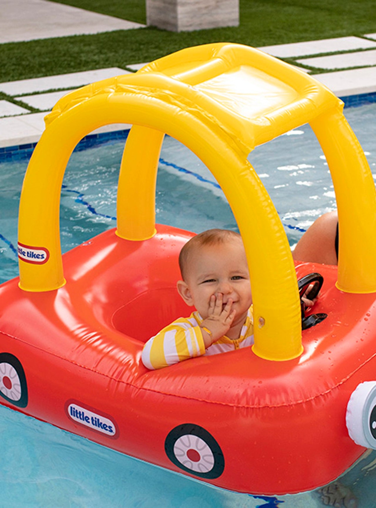 Inflatable Pool Raft Little Tikes Cozy Coupe by PoolCandy