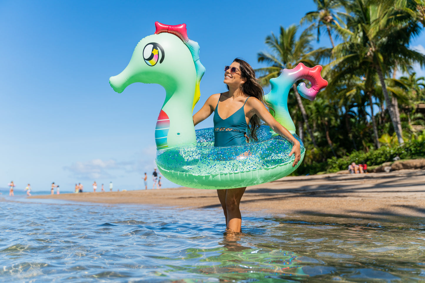 Seahorse Inflatable Pool Tube Jumbo Size PoolCandy