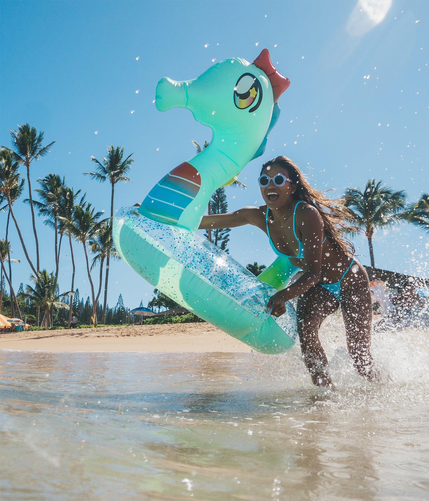 Seahorse Inflatable Pool Tube Jumbo Size PoolCandy