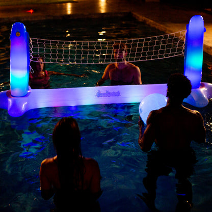 Illuminated LED Floating Volleyball Set
