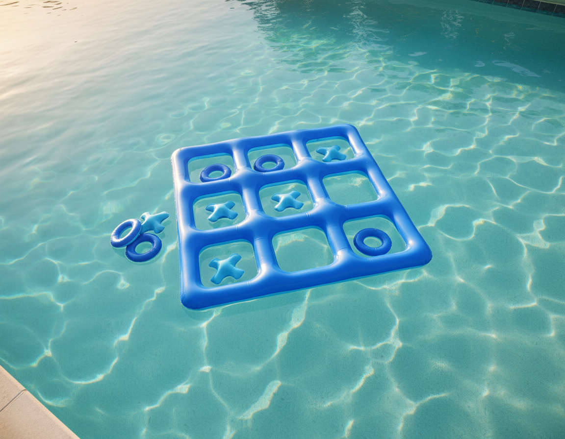 Inflatable Tic Tac Toe Pool Game Giant Size