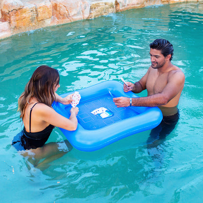 Inflatable Game Table with Waterproof Playing Cards