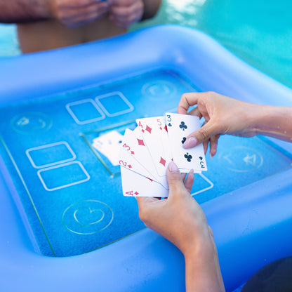 Inflatable Game Table with Waterproof Playing Cards