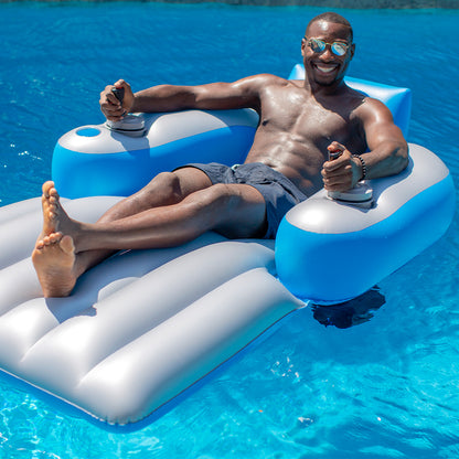 Splash Runner Motorized Pool Lounger Dual Motor powered float.