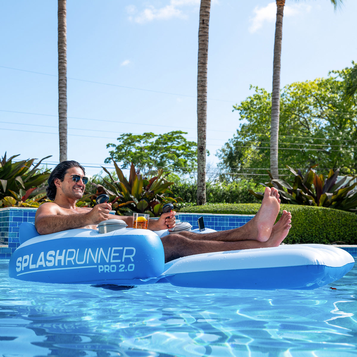 Splash Runner Pro 2.0 12V Motorized Luxury Pool Lounger – PoolCandy
