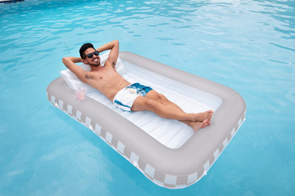 Personal Sunning Pool Float - Single 73 x 46" - Checkerboard