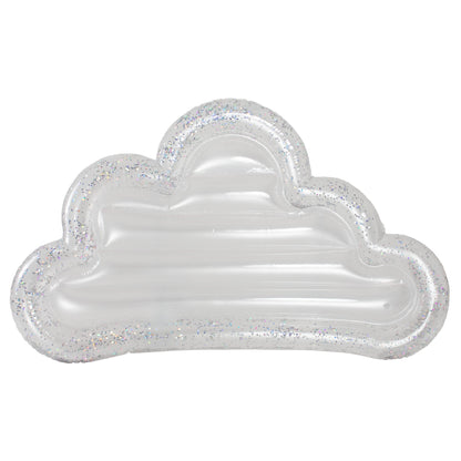 PoolCandy Giant GLITTER CLOUD-72" Inflatable Island Float