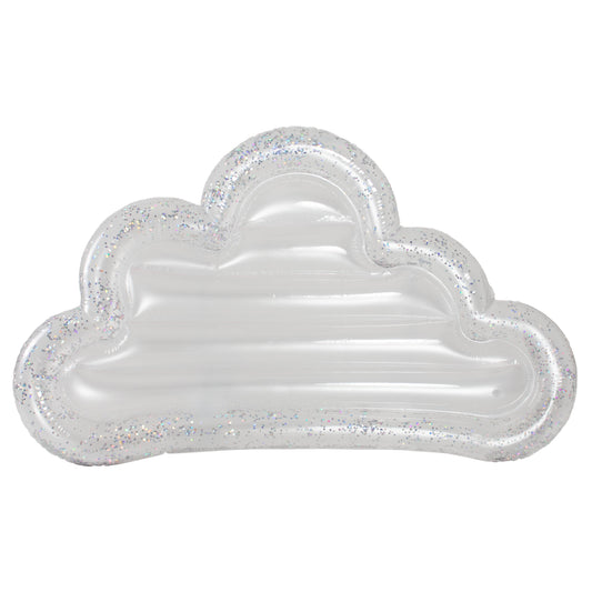 PoolCandy Giant GLITTER CLOUD-72" Inflatable Island Float