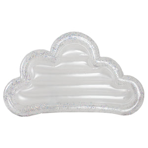 PoolCandy Giant GLITTER CLOUD-72" Inflatable Island Float