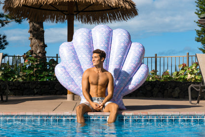 Mermaid Print Oyster Shell Pool Float PoolCandy