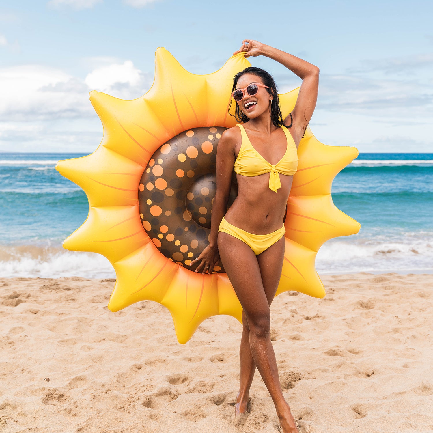 PoolCandy Sunflower Island Float
