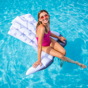 Giant White Cowgirl Boot 54" Pool Float