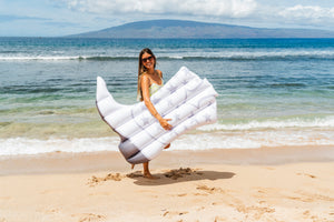Giant White Cowgirl Boot 54" Pool Float