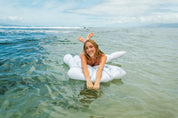 Giant White Cowgirl Boot 54" Pool Float
