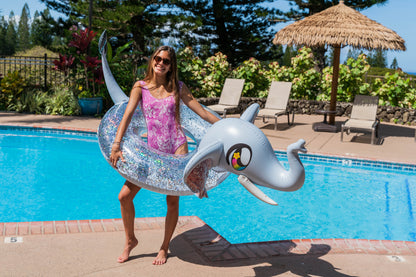 Glitter Elephant Party Animal Pack - 48" Tube with Matching Drink Float