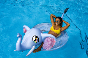 Glitter Elephant Party Animal Pack - 48" Tube with Matching Drink Float