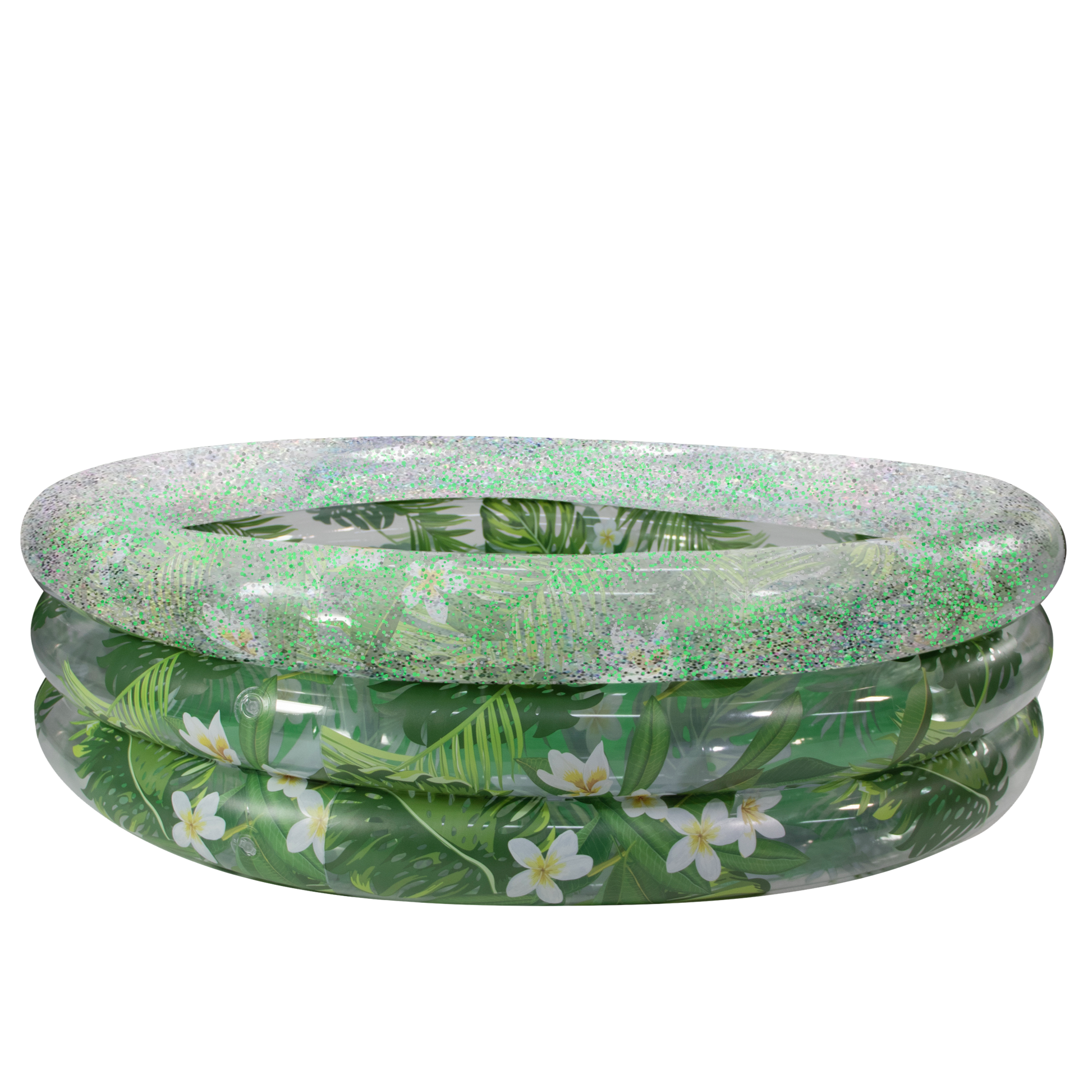 Palm & Plumeria Sunning Pool with Tropical Print