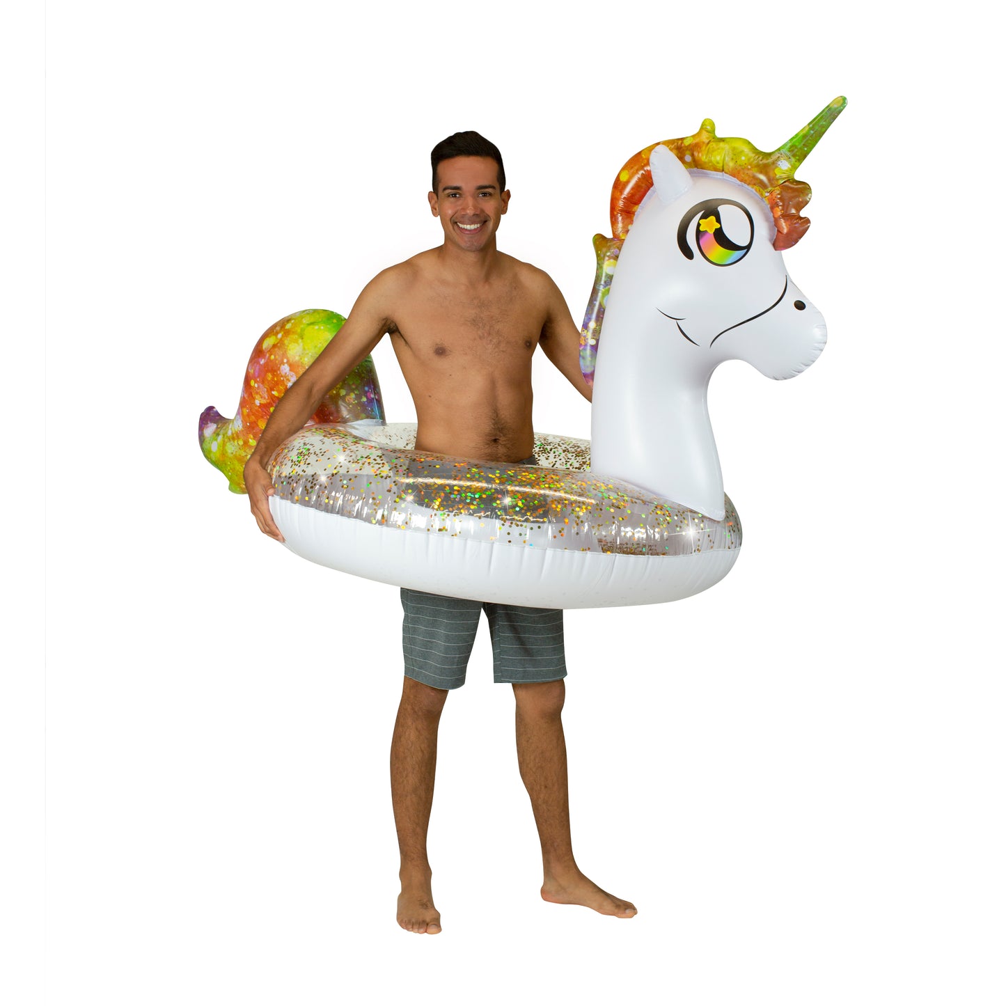 Jumbo 48" Rainbow Unicorn Pool Tube