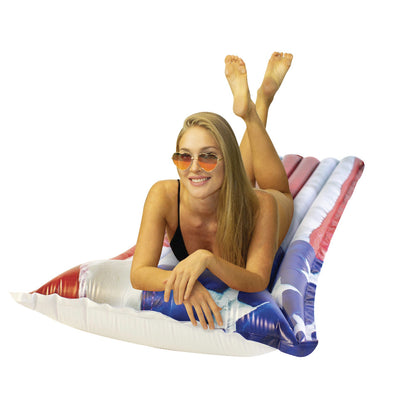 Stars & Stripes Extra Wide Pillow Pool Raft