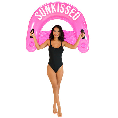 Inflatable Sun Chair Sweet Shop Bubble Gum Pink Color