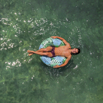 Resort Collection 42" Jumbo Pool Tube with Palm Print