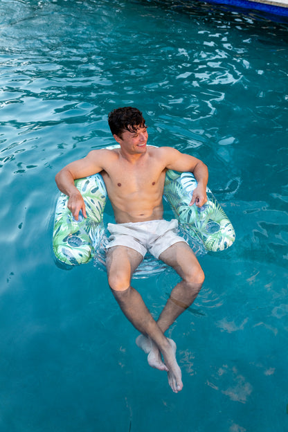 Resort Collection Large Sun Chair with Palm Print
