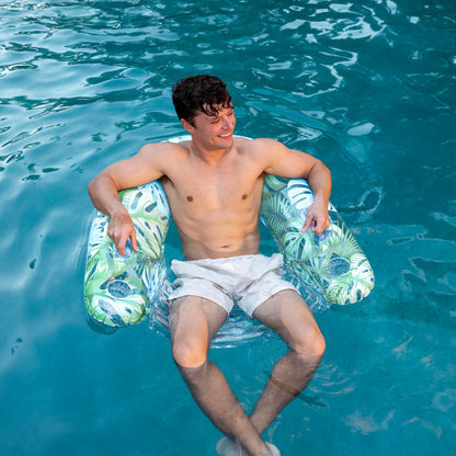 Resort Collection Large Sun Chair with Palm Print
