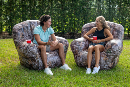 Inflatable Armchair featuring Realtree Edge Camo Design by Air Candy