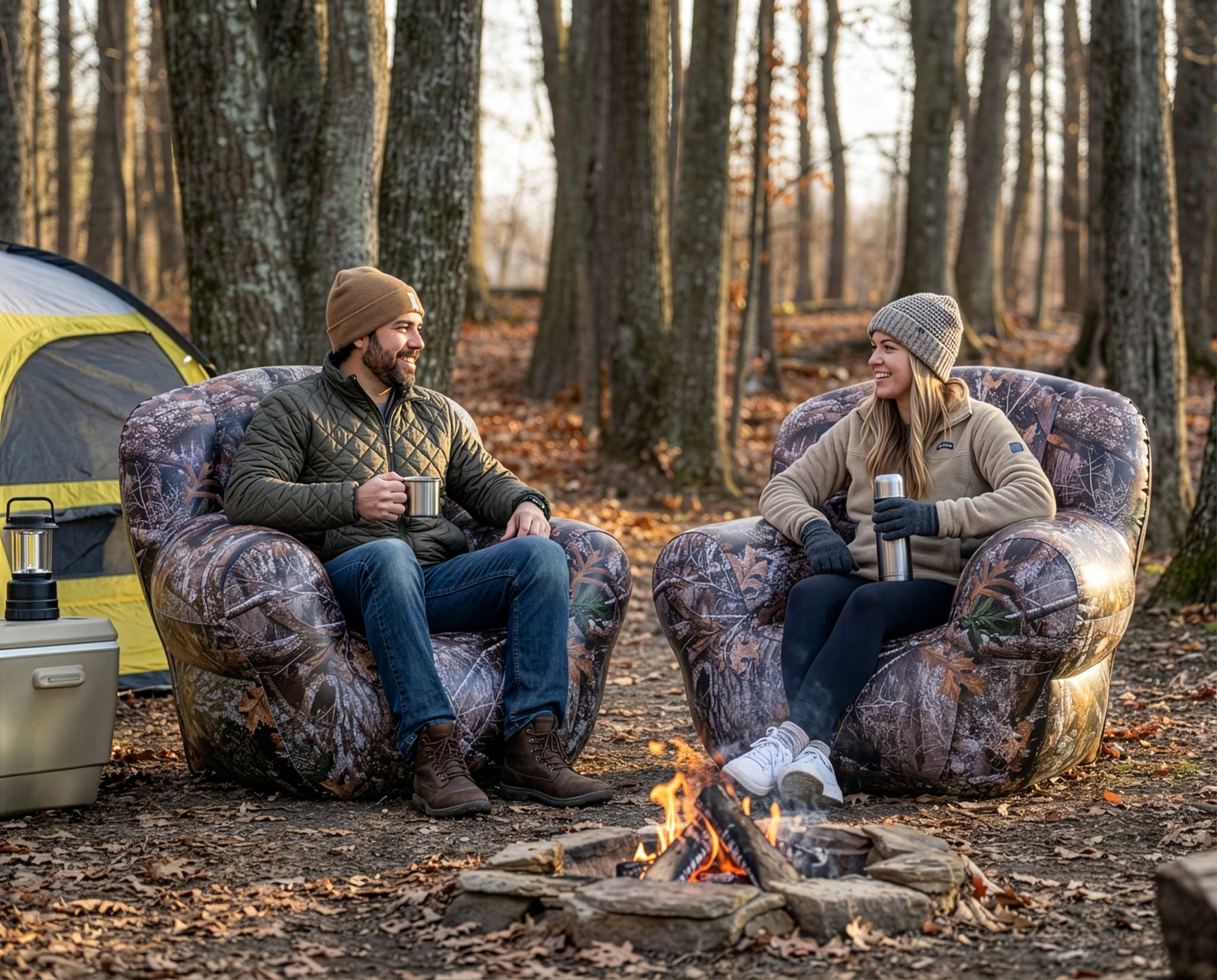 Inflatable Armchair featuring Realtree Edge Camo Design by Air