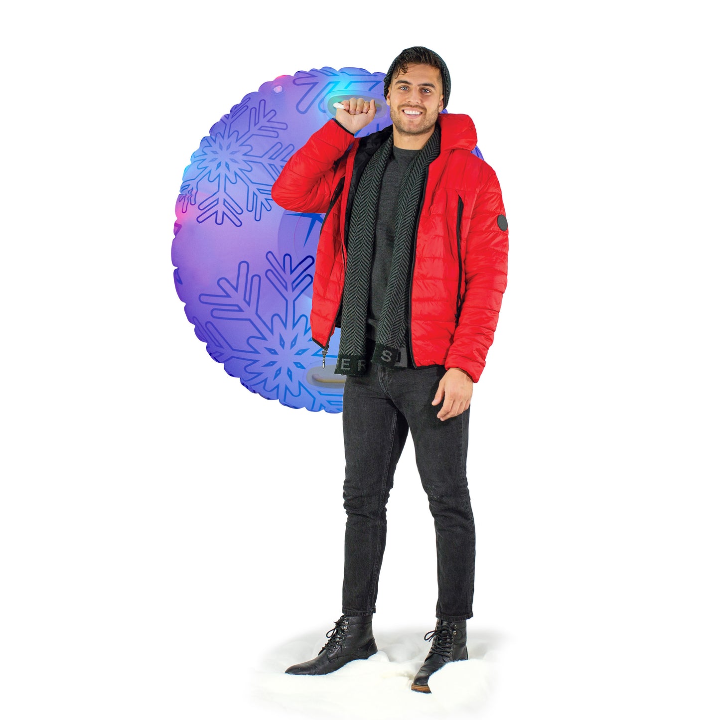 SnowCandy Illuminated Jumbo LED Snow Tube