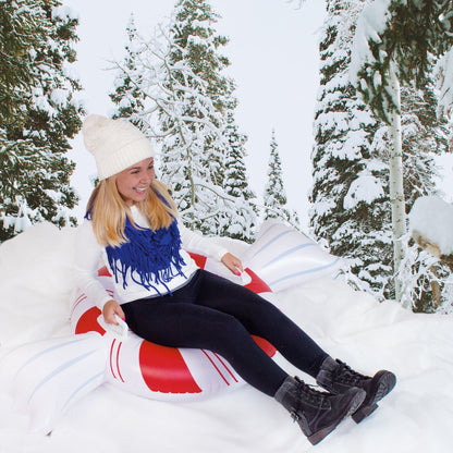Peppermint Candy Inflatable Snow Sled 42 inch by SnowCandy