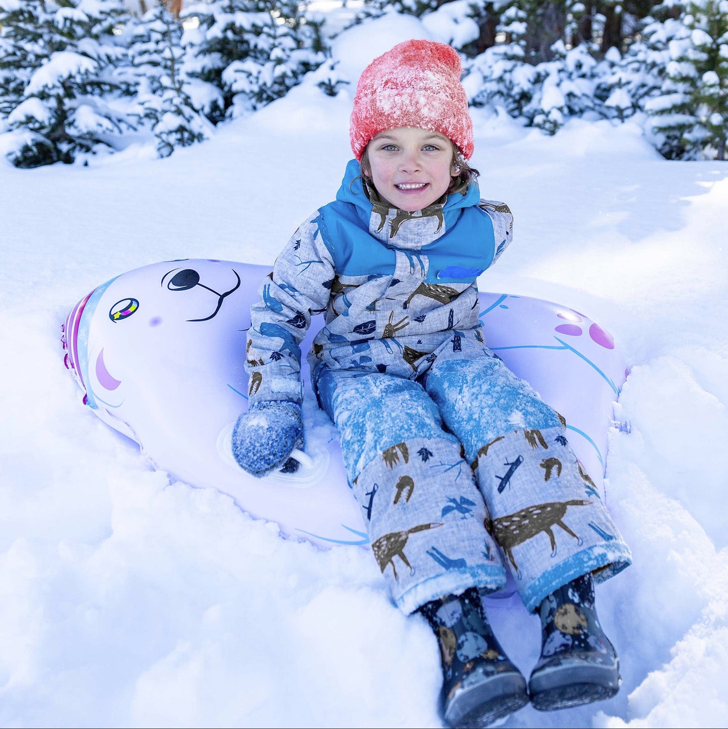 Inflatable Polar Bear Snow Sled SnowCandy