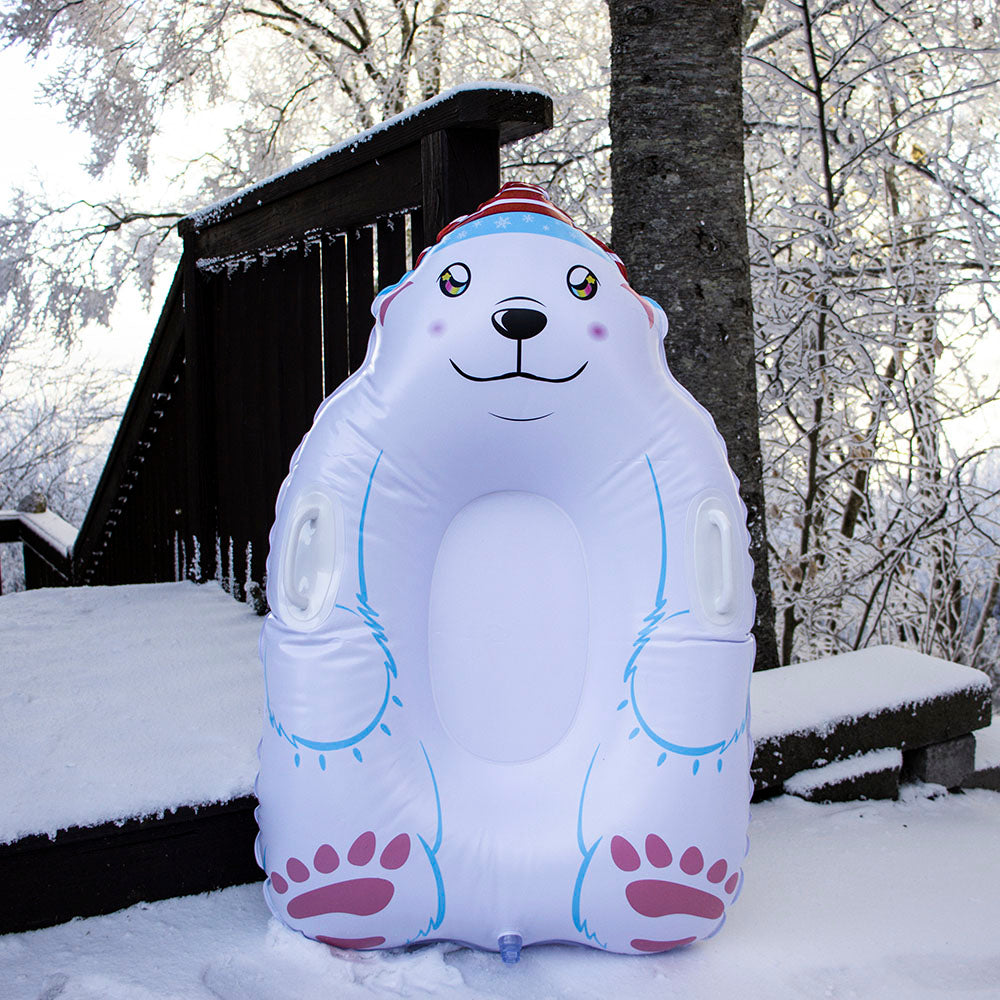 Inflatable Polar Bear Snow Sled SnowCandy