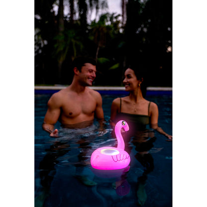 SoundCandy floating LED Flamingo Speaker with Bluetooth