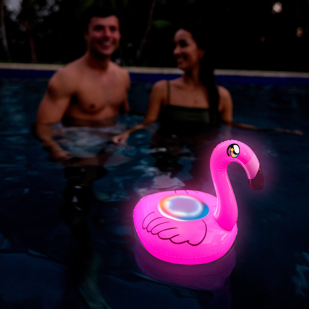 SoundCandy floating LED Flamingo Speaker with Bluetooth