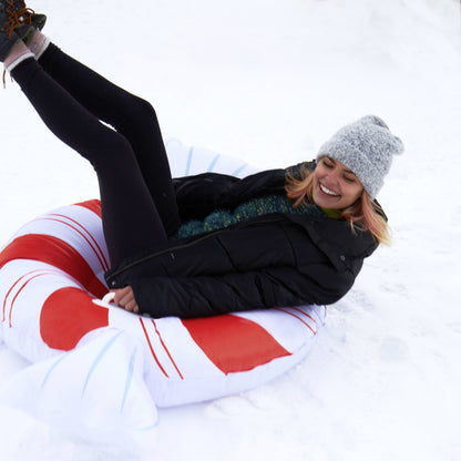 Peppermint Candy Inflatable Snow Sled 42 inch by SnowCandy