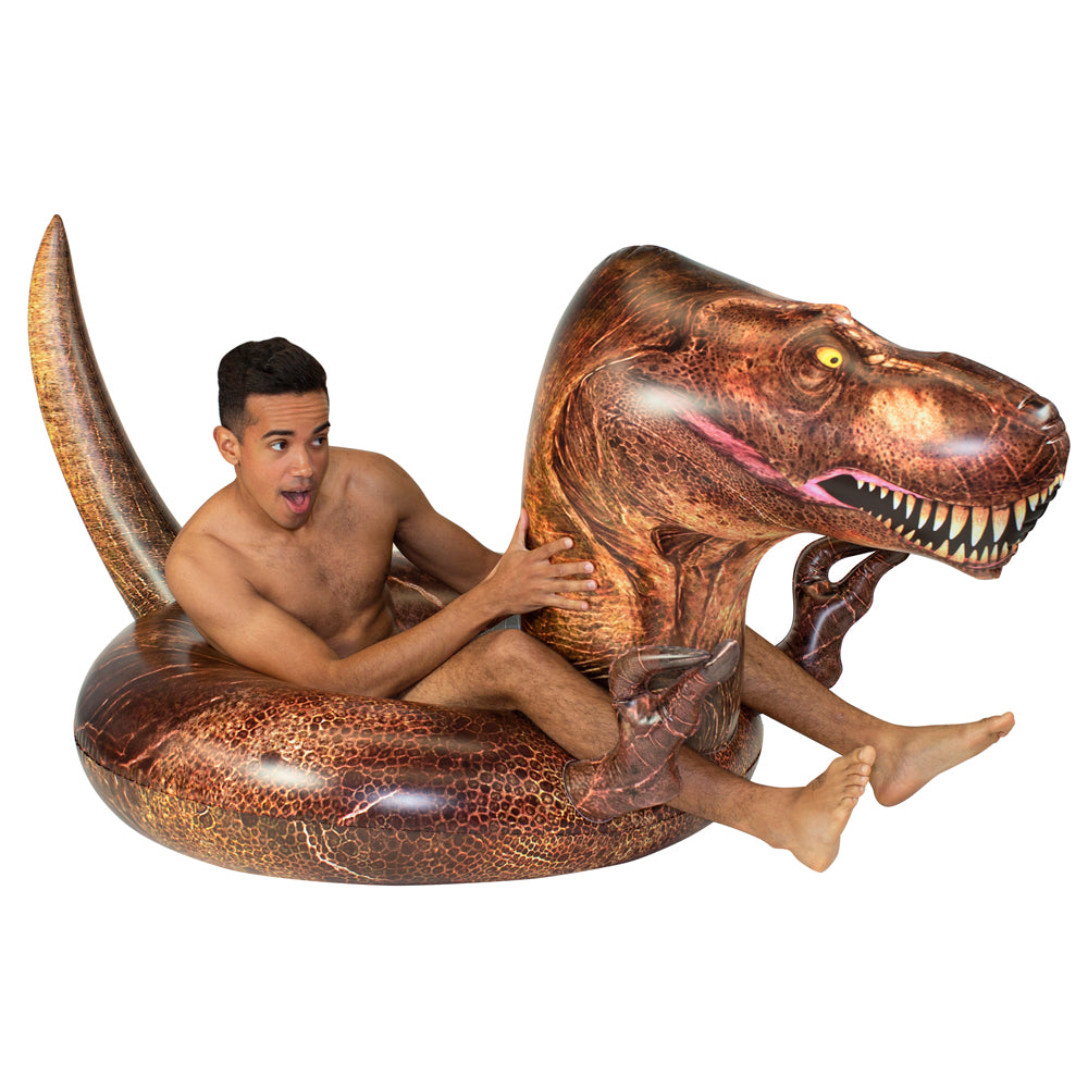 PoolCandy T-Rex Dinosaur Pool Float – Jumbo 48” RealPrint® Edition – The Ultimate Apex Float