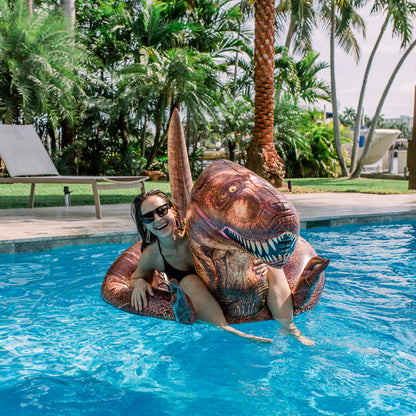 PoolCandy T-Rex Dinosaur Pool Float – Jumbo 48” RealPrint® Edition – The Ultimate Apex Float
