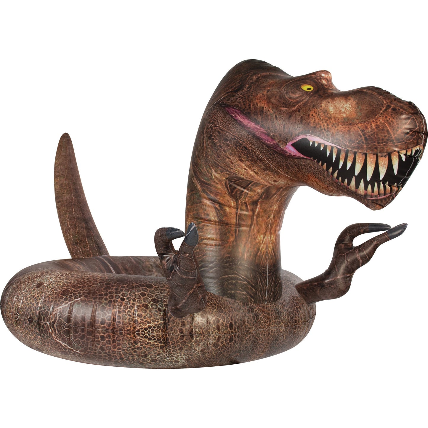 PoolCandy T-Rex Dinosaur Pool Float – 40” RealPrint® Edition – Fierce Fun