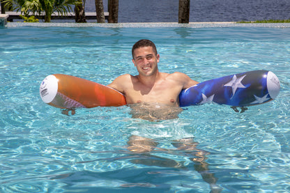 Inflatable Stars & Stripes Pool Noodle Float Giant Size