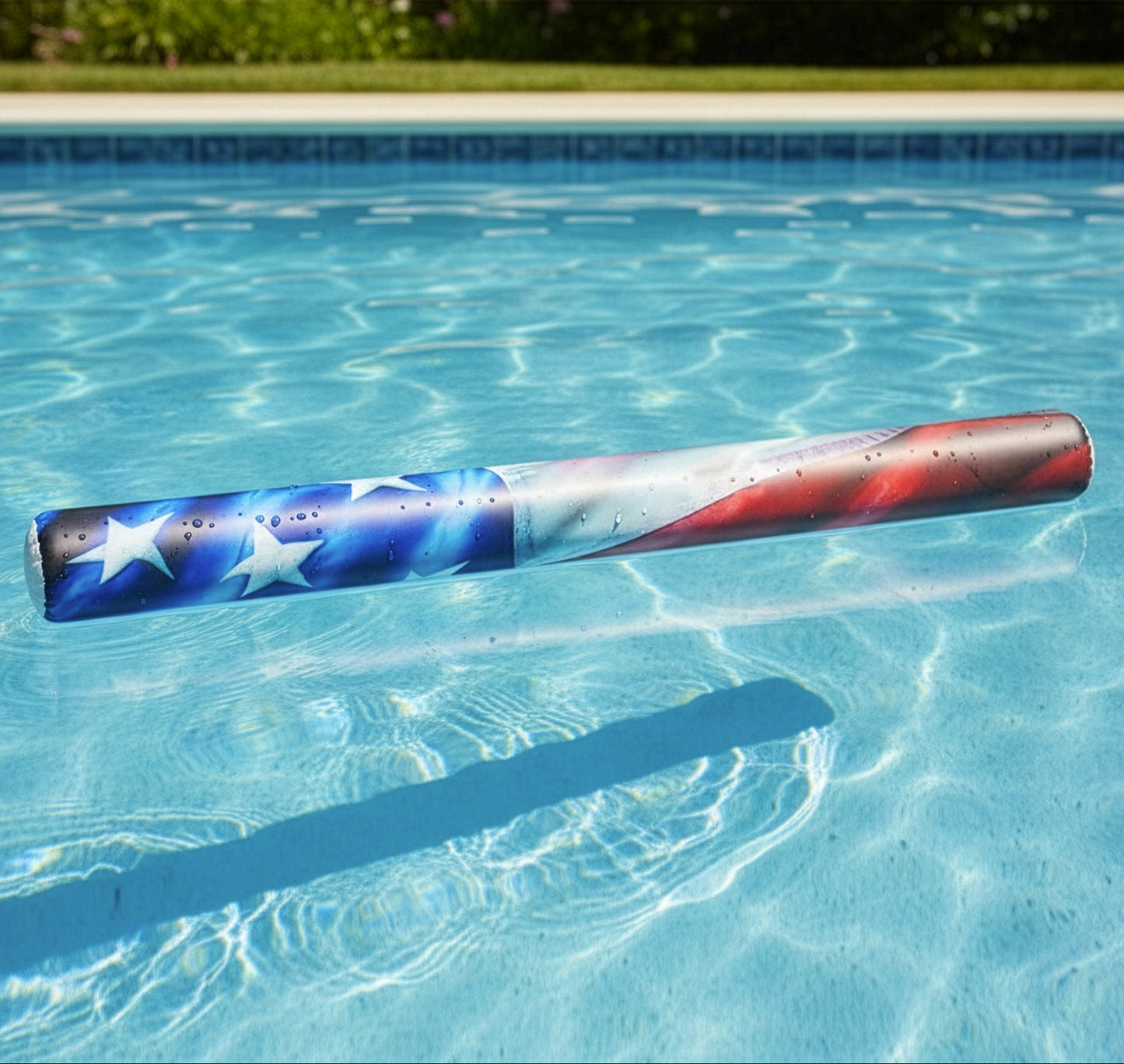 Inflatable Stars & Stripes Pool Noodle Float Giant Size