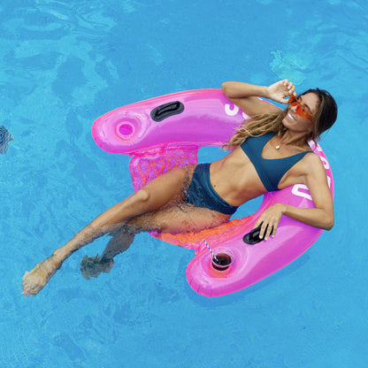 Inflatable Sun Chair Sweet Shop Bubble Gum Pink Color