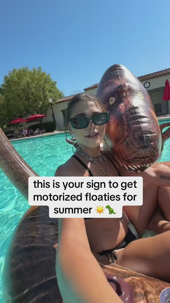 Tube Runner Motorized T-Rex Pool Float Special Edition
