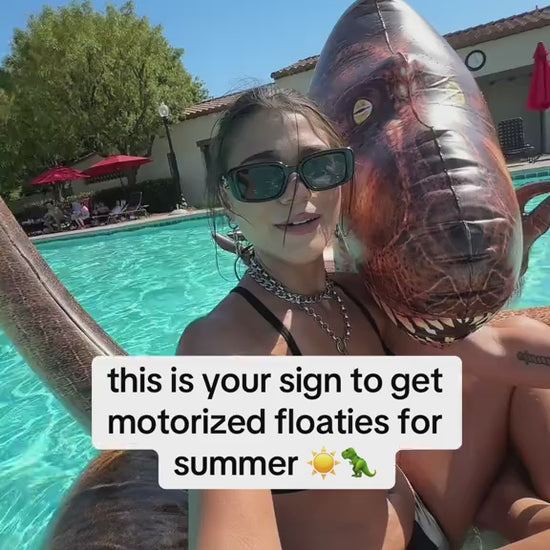 Tube Runner Motorized T-Rex Pool Float