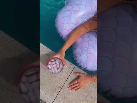 Mermaid Print Oyster Shell Pool Float PoolCandy
